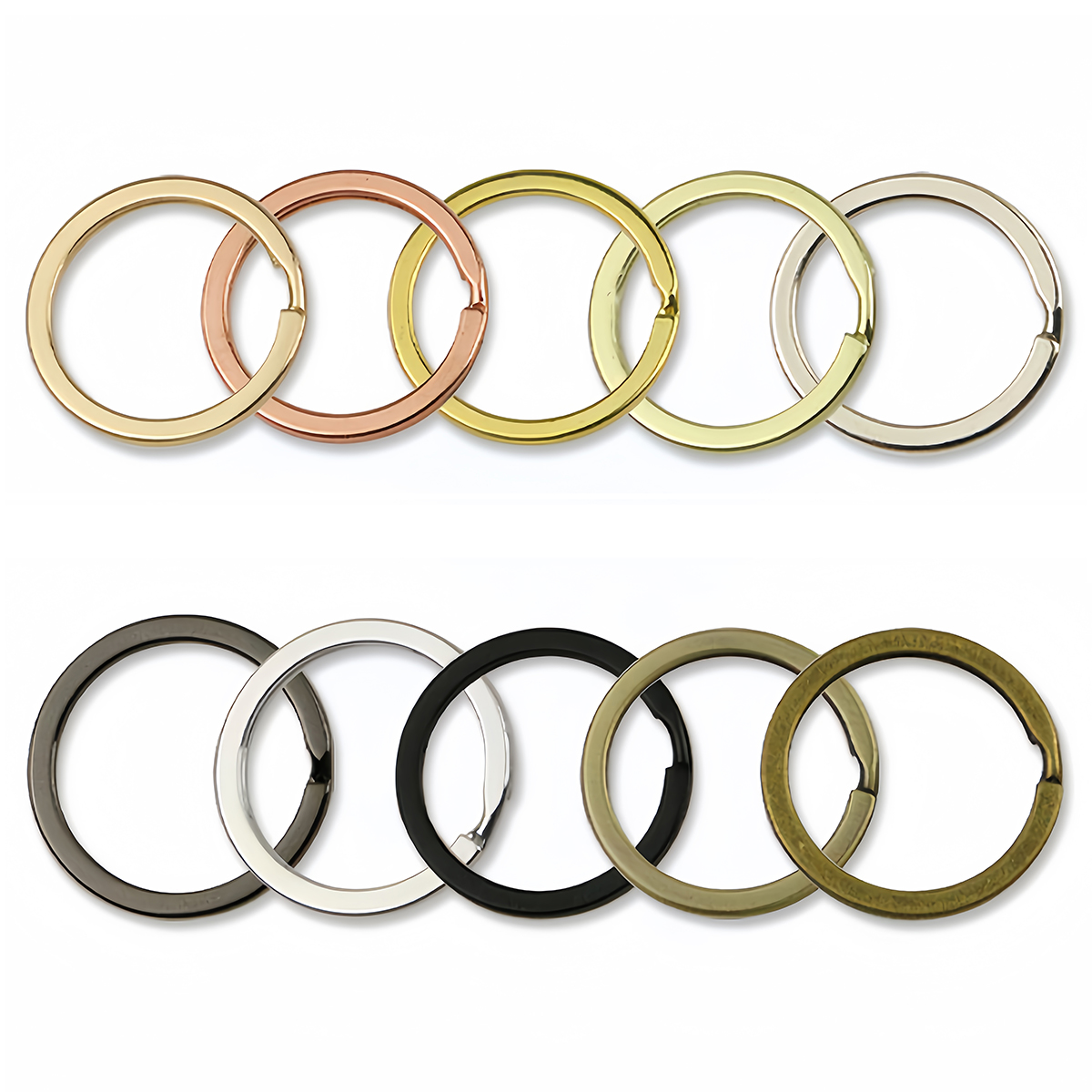 Jewelry Making Chain - 5/10pcs Metal Alloy Key Rings 30mm