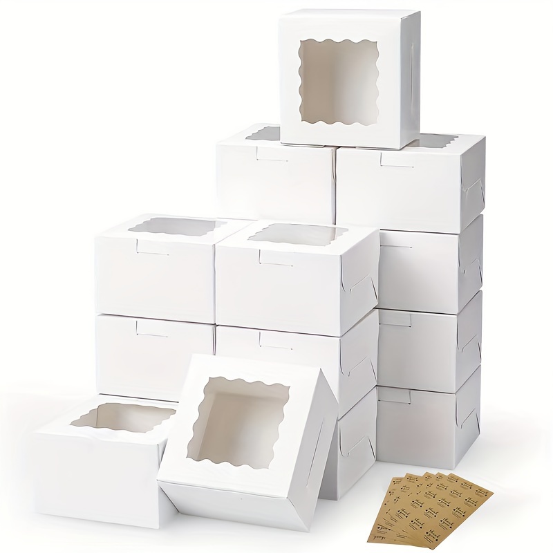 Jewelry Making Workshops - 10Pcs Kraft Paper Cake Candy Boxes