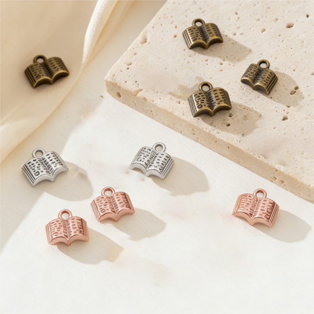 10/20/100pcs Charms Open Book  - Jewelry Making Journal 评论和价格