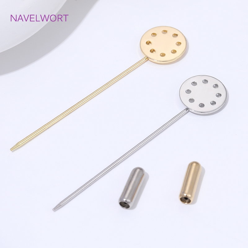 14K Gold Plated Long Brooch Sa - Jewelry Making Tray 评论和价格