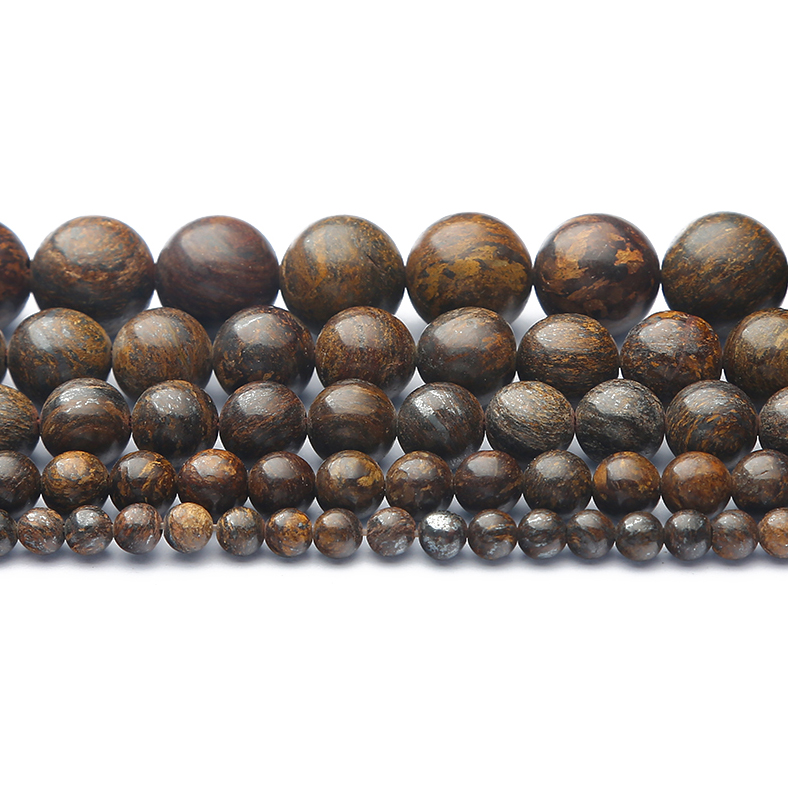 6 8 10mm Natural Stone Grey Ma - Jewelry Making Stones 评论和价格