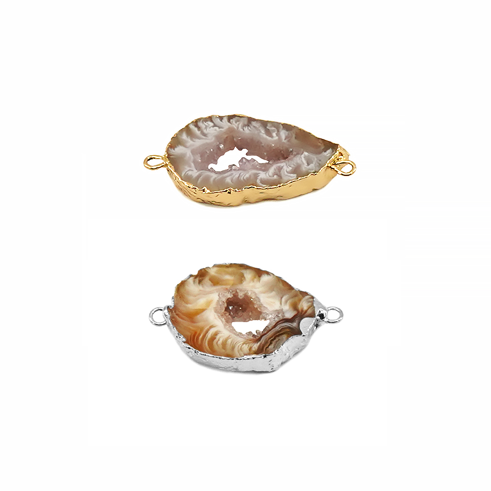 Irregualr Natural Agate Geode  - Jewelry Making Stones 评论和价格