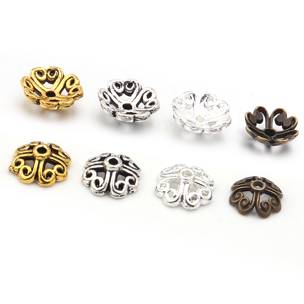 100pcs 8mm Alloy Hollow Out Fl - Jewelry Making Tray 评论和价格