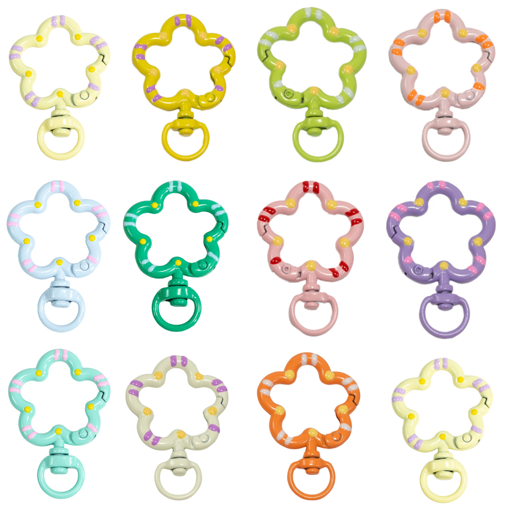 5pcs Flower Metal Lobster Claw - Jewelry Making Chain 评论和价格