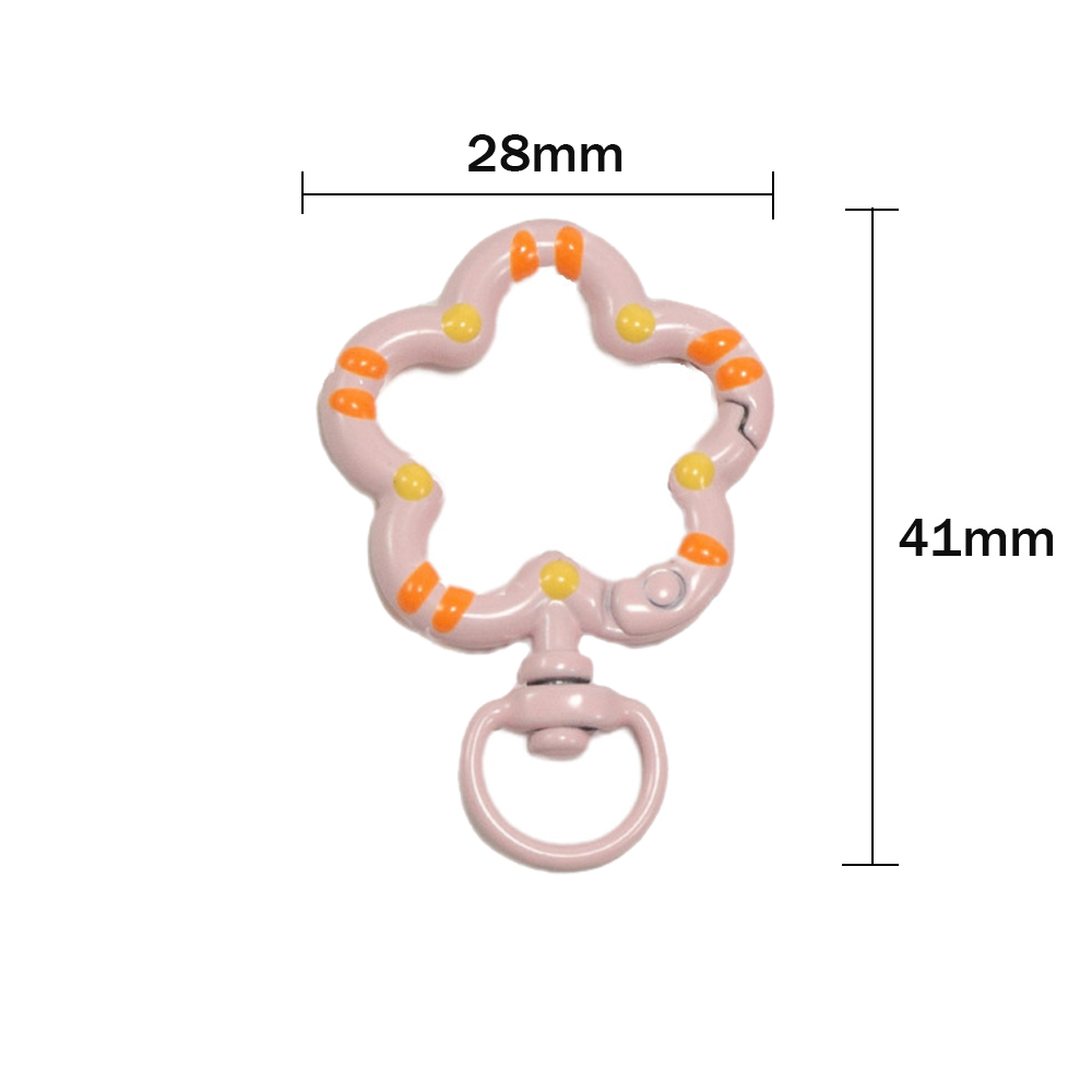 5pcs Flower Metal Lobster Claw - Jewelry Making Chain 评论和价格