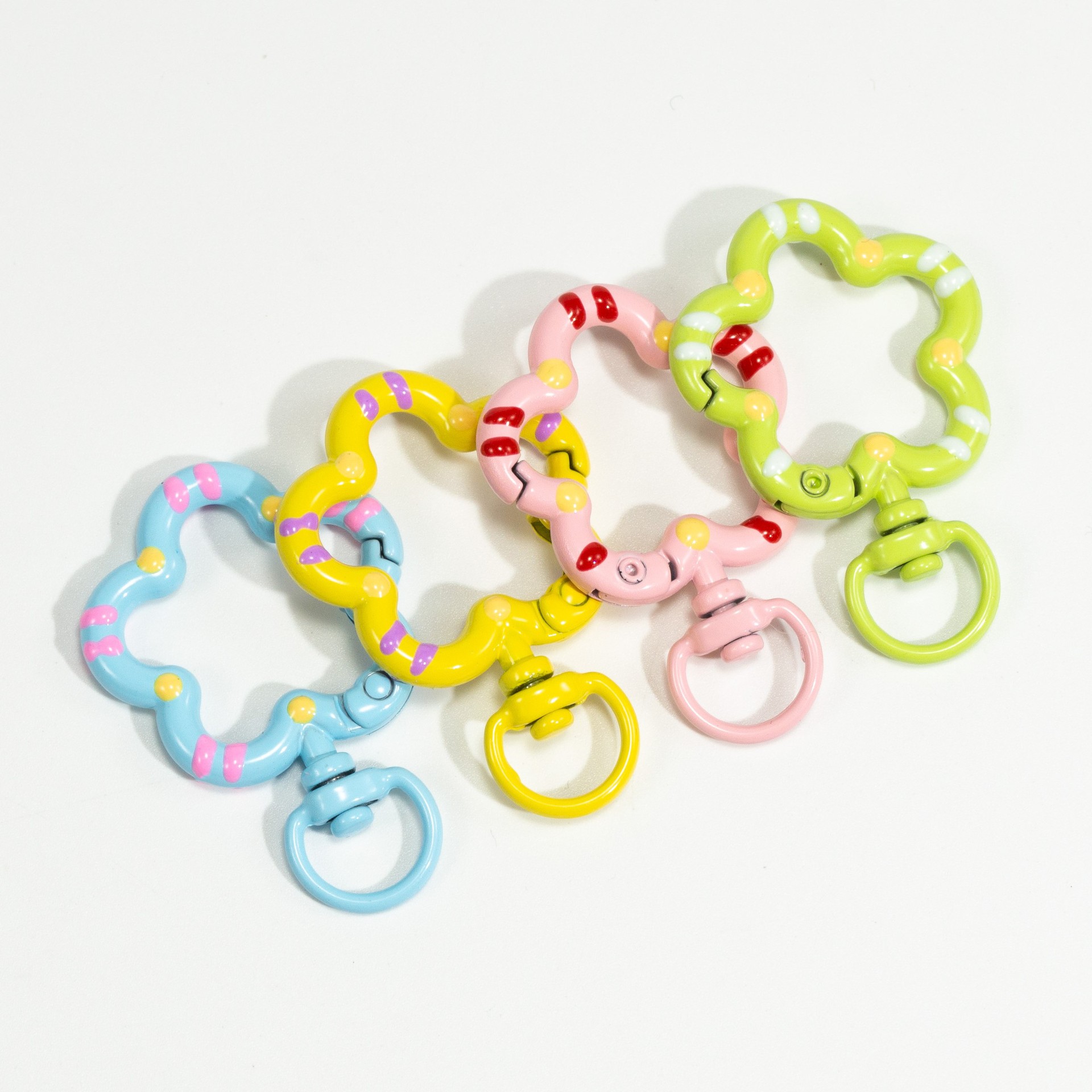5pcs Flower Metal Lobster Claw - Jewelry Making Chain 评论和价格