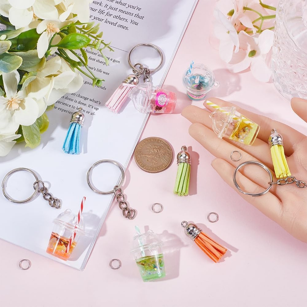 35Pcs DIY 5 Sets Bubble Tea Ke - Jewelry Making Chain 评论和价格
