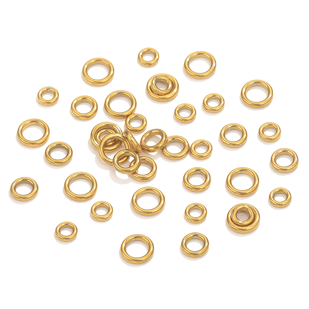 50pcs Stainless Steel O Ring G - Jewelry Making Looper Tool 评论和价格