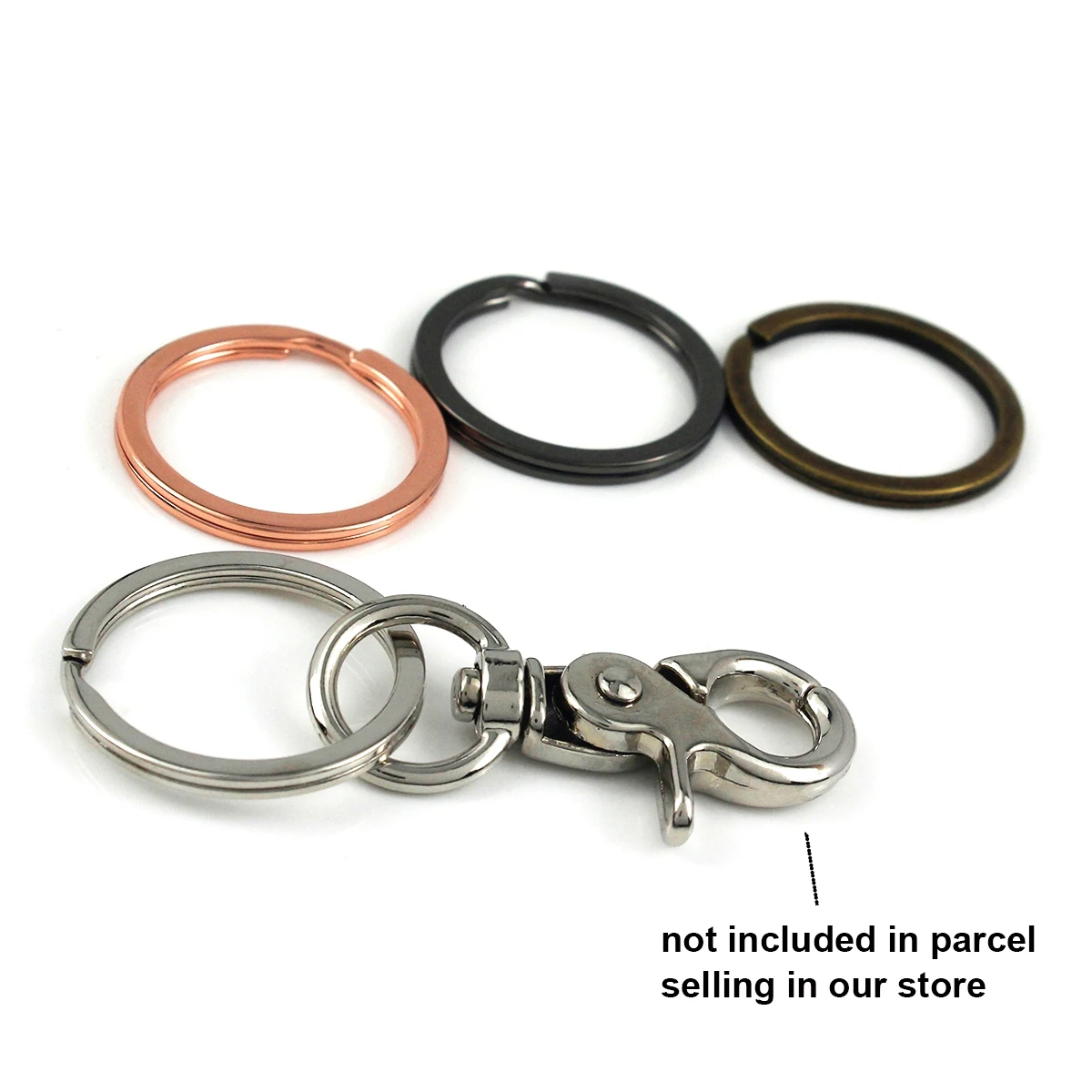 5/10pcs Metal Alloy Key Rings  - Jewelry Making Chain 评论和价格