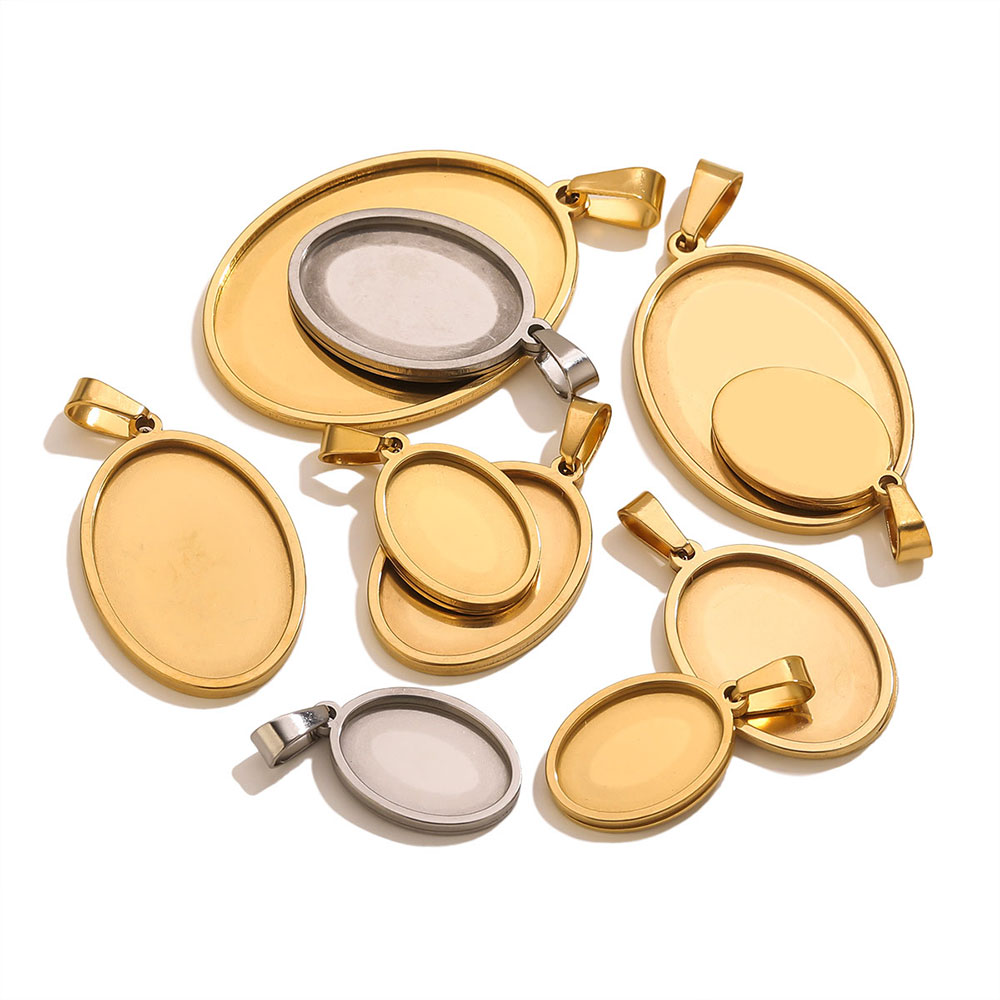 5PCS Stainless Steel Charms Go - Jewelry Making Tray 评论和价格