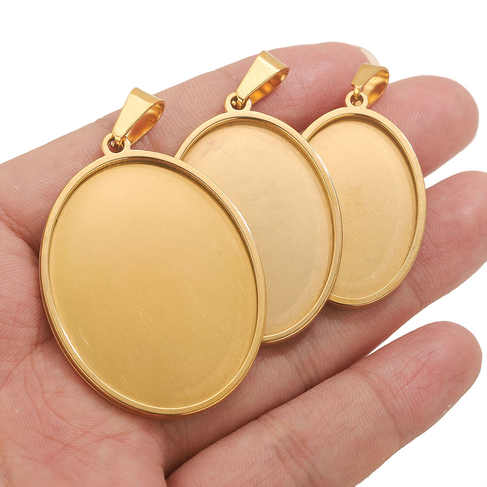 5PCS Stainless Steel Charms Go - Jewelry Making Tray 评论和价格