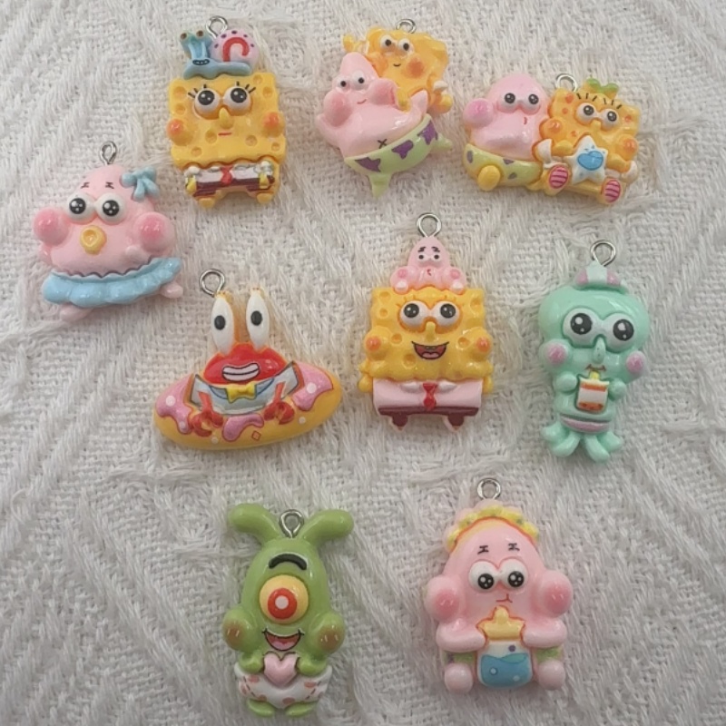 10pcs cartoon resin pendant, D - Jewelry Making With Resin 评论和价格
