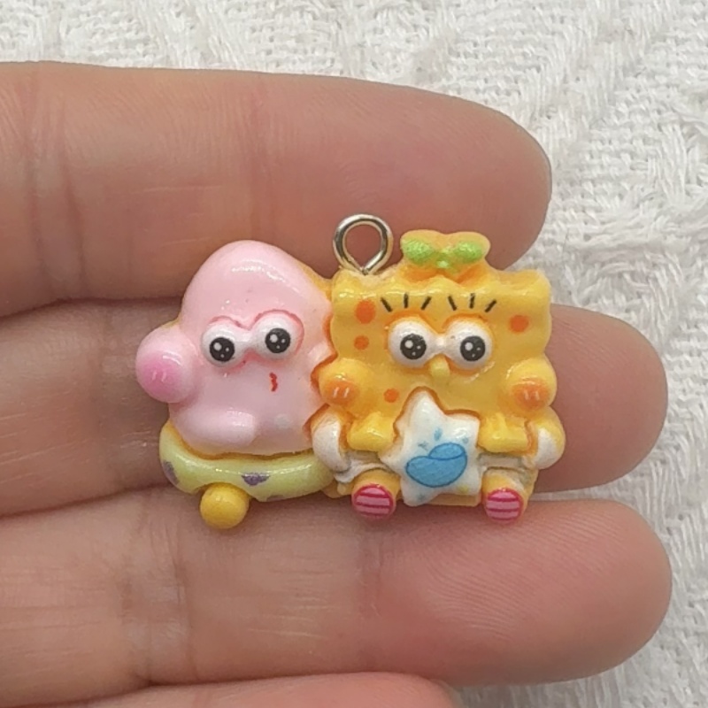 10pcs cartoon resin pendant, D - Jewelry Making With Resin 评论和价格