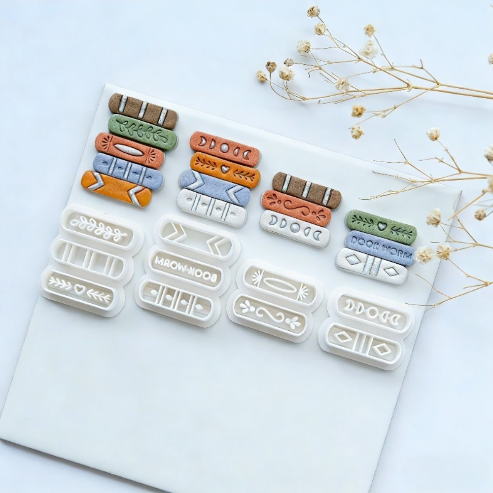 7pcs/set Book Stack Themed Pol - Jewelry Making Journal 评论和价格