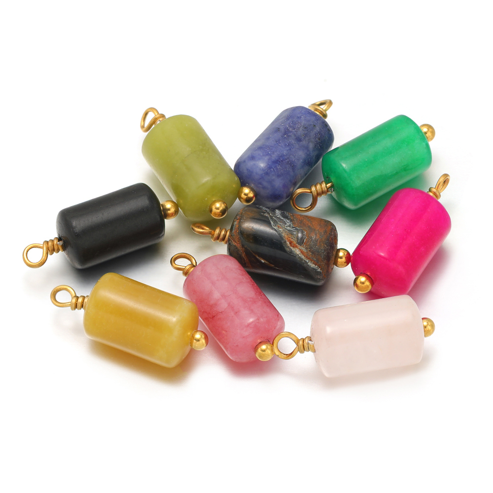 10pcs Stainless Steel Natural  - Jewelry Making Stones 评论和价格