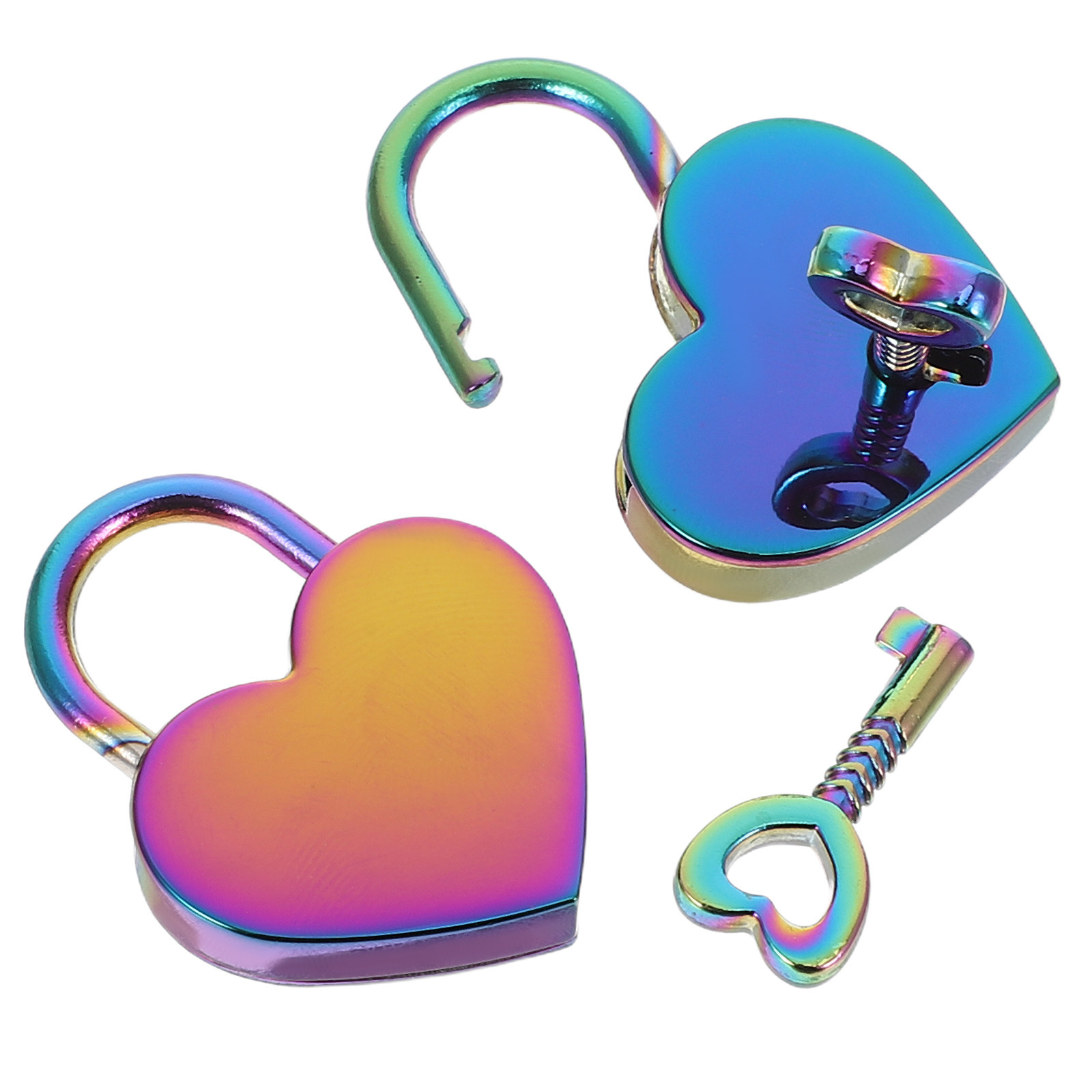 2Set Mini Heart Shaped Padlock - Jewelry Making Journal 评论和价格