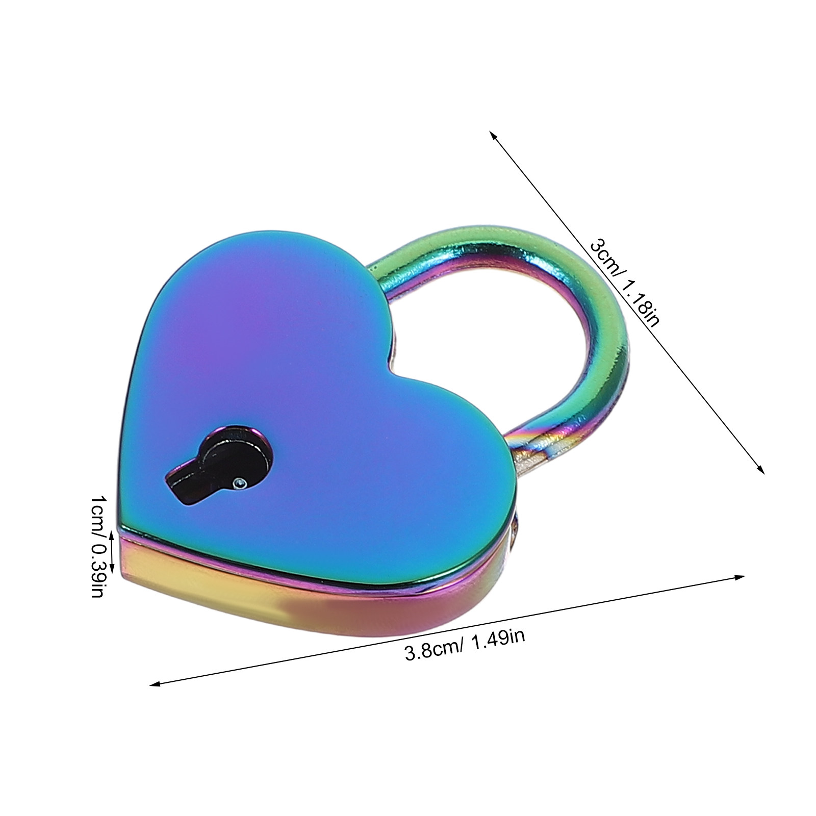 2Set Mini Heart Shaped Padlock - Jewelry Making Journal 评论和价格