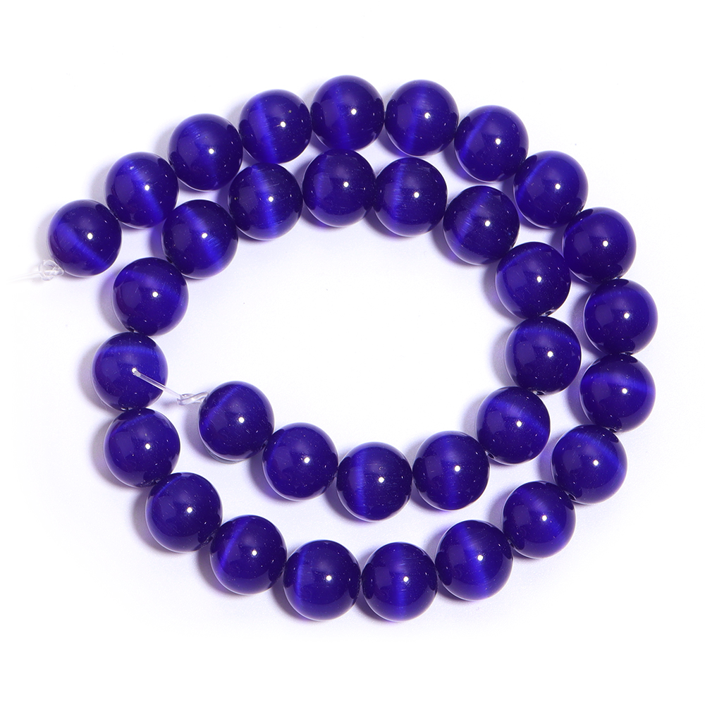 1 Strand 4/6/8/10/12mm Blue Ca - Jewelry Making Stones 评论和价格