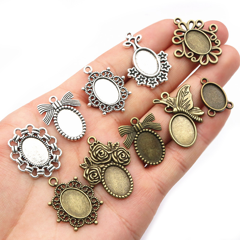 20pcs Fits 10x14mm Cabochons O - Jewelry Making Tray 评论和价格