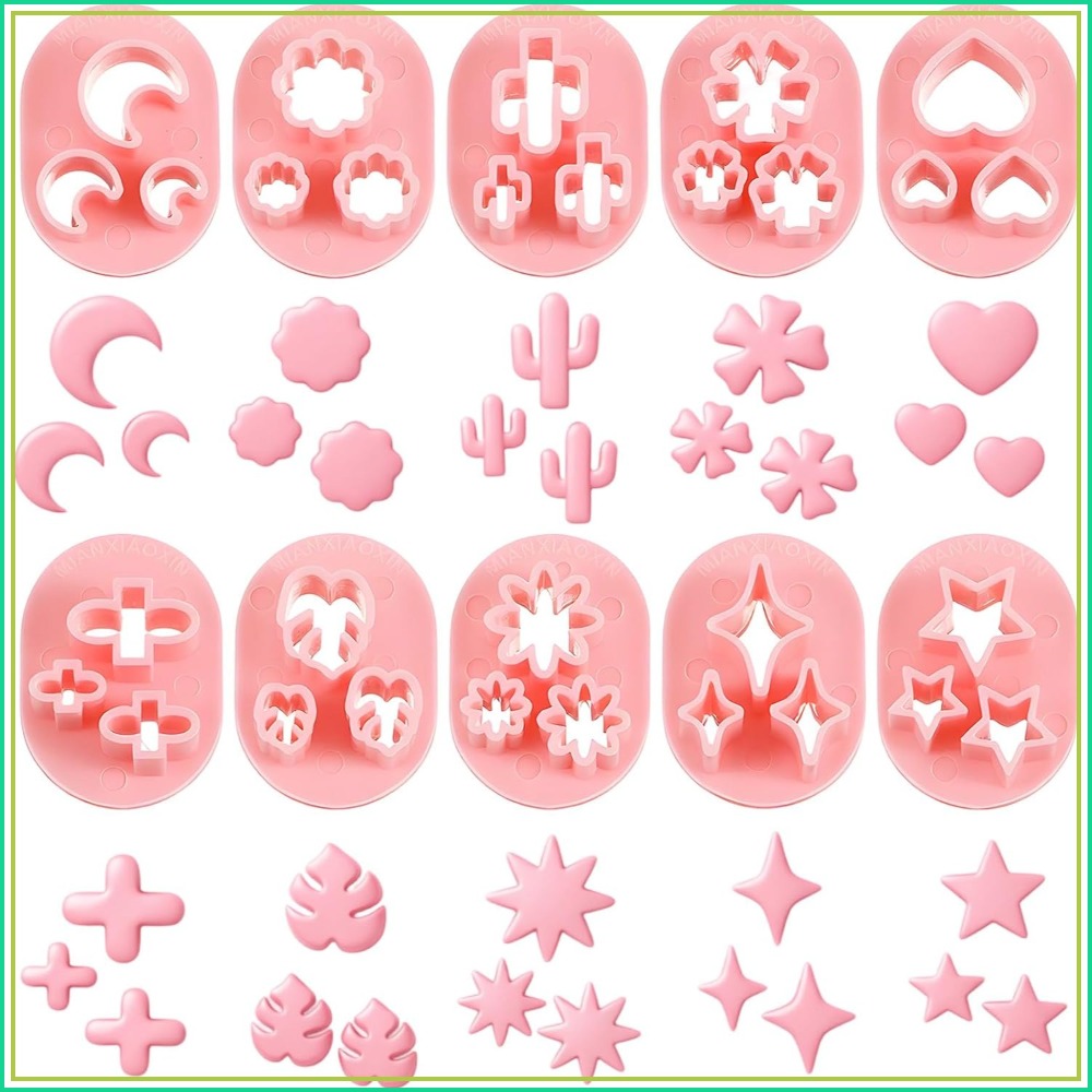 10 Pcs Polymer Clay Cutters, F - Jewelry Making In Clay 评论和价格
